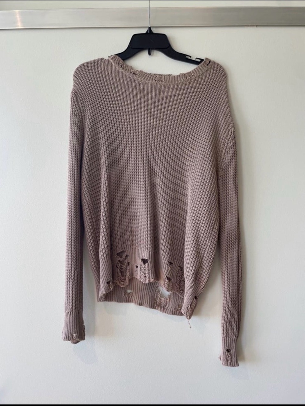 Cotton Candy LA Distressed Sweater